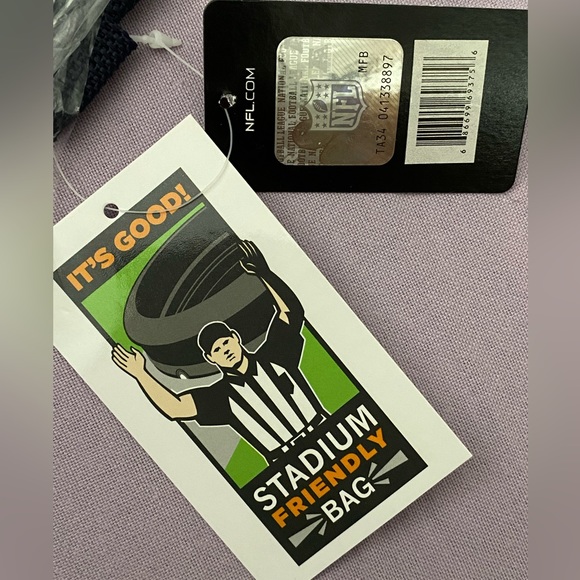 🏈🛍️ Los Angeles LA CHARGERS Logo Clear PVC Plastic TOTE BAG - STADIUM FRIENDLY - Picture 4 of 4